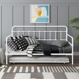 Metal Frame Daybed with trundle W42752439