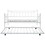 Metal Twin Daybed with Trundle/ Heavy-duty Sturdy Metal/ Noise Reduced/ Trundle for Flexible Space/ Vintage Style/ No Box Spring Needed W42752471