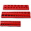 Magnetic Socket Organizer Set, 6-Piece Socket Holder Set Includes 1/4", 3/8", 1/2" Drive Metric SAE Socket Trays, Holds 141 Pieces Standard Size, Deep Size Sockets(Socket not Included),red, blue