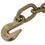 Tow Chain with 15 inch Forged J Hook and Grab Hook - Grade 70 Chain - 6 Foot - 4,700 Pound Safe Working Load W465133696