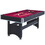 6-ft Pool Table with Table Tennis Top - Black with Red Felt W465137245
