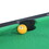 6-ft Pool Table with Table Tennis Top - Black with Green Felt W465137246
