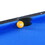 6-ft Pool Table with Table Tennis Top - Black with Blue Felt W465137248