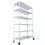 6 Tier 6000lbs Capacity NSF Metal Shelf Wire Shelving Unit, Heavy Duty Adjustable Storage Rack with Wheels & Shelf Liners for Commercial Grade Utility Steel Storage Rack, White- 82"H x 48"L x 18"D