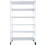 6 Tier 6000lbs Capacity NSF Metal Shelf Wire Shelving Unit, Heavy Duty Adjustable Storage Rack with Wheels & Shelf Liners for Commercial Grade Utility Steel Storage Rack, White- 82"H x 48"L x 18"D