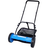 14-inch 5-Blade Push Reel Lawn Mower with Grass Catcher, BLUE COLOR P-W465142928