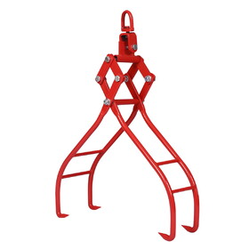 4 Claw Timber Log Lifting Logging Tongs Grabber Tong 36" W46537382