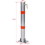 Parking bollard,pole barrier with lock,car parking protection posts,home garage street decor,parking barrier Round gray W46542541