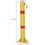 Parking bollard,pole barrier with lock,car parking protection posts,home garage street decor,parking barrier Round yellow W46542542