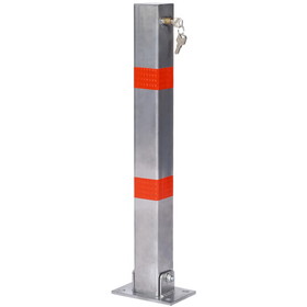 Parking bollard,pole barrier with lock,car parking protection posts,home garage street decor,parking barrier Square gray W46542543