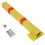 Parking bollard,pole barrier with lock,car parking protection posts,home garage street decor,parking barrier Square yellow W46542544
