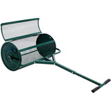 Peat Moss Spreader 24inch,Compost Spreader Metal Mesh,T shaped Handle for planting seeding,Lawn and Garden Care Manure Spreaders Roller W46554056