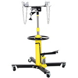 1660lbs Transmission Jacks Quick Lift Dual Spring, Hydraulic Transmission Jack 2 Stage Hydraulic w/ 360° for car lift 0.75 Ton W46557316