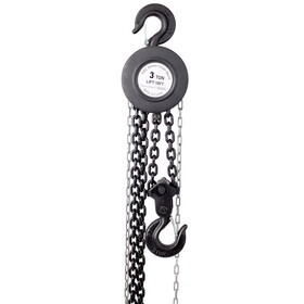 Chain hoist 4400lbs 2T capacity 10ft wIth 2 heavy duty hooks,Manual chain hoist steel construction,Black W46557613