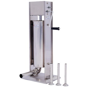 Stainless Steel Commercial Sausage Stuffer,Dual Speed Vertical Sausage Maker 11LB/5L, Meat Filler with 4 Stuffing W46557791