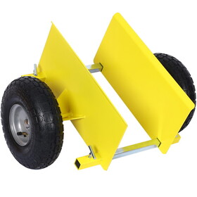 600lb Panel Dolly, 10in. Pneumatic Wheels,yellow W46559168