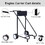 Outboard Boat Motor Stand, Engine Carrier Cart Dolly for Storage, 315lbs Weight Capacity, w/Wheels (black) W46565411