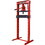 Hydraulic Shop Press,12-Ton Capacity, Floor Mount,with Press Plates, H-Frame Garage Floor Press, Adjustable Working Table Height,red W46566967