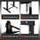 Hydraulic Shop Press,12-Ton Capacity, Floor Mount,with Press Plates, H-Frame Garage Floor Press, Adjustable Working Table Height,black W46566968