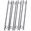 Rebar stake with loop 8pcs Grip Rebar 3/8x 18 inch Steel Durable Heavy Duty Tent Canopy Ground Stakes with Angled Ends and 1 inch Loops for Campsites and Canopies W46573143