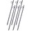 Rebar stake with loop 6pcs Grip Rebar 3/8x 18 inch Steel Durable Heavy Duty Tent Canopy Ground Stakes with Angled Ends and 1 inch Loops for Campsites and Canopies W46573144