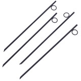 Rebar stake with loop 4pcs Grip Rebar 3/8x 18 inch Steel Durable Heavy Duty Tent Canopy Ground Stakes with Angled Ends and 1 inch Loops for Campsites and Canopies W46573147