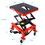 300 lbs Hydraulic Motorcycle Scissor Jack Lift Foot Step Wheels for Small Dirt Bikes,red color W46577206