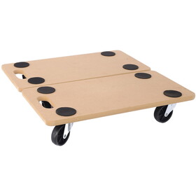Furniture Moving Dolly, Heavy Duty Wood Rolling Mover with Wheels for Piano Couch Fridge Heavy Items, Securely Holds 500 lbs (2pcs 22.8" x11.2" Platform) W46577450