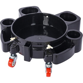 Bucket Dolly 5 Gallon Rolling Bucket Dolly with 5 Rolling Swivel Casters,Removable Bucket Dolly for Car Wash Professional Detailing for Car Washing Detailing Smoother Maneuvering W46577459