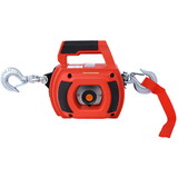 Drill Winch Hoist Portable Drill Winch of 750 LB Capacity with 40 Feet Steel Wire Drill Winch for Lifting & Dragging W46590007