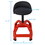 Pneumatic 360 Degree Swivel Stool, Mechanics Rolling Creeper Seat, Heavy Duty Mechanics Stool, red W46590156