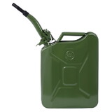 20 Liter (5 Gallon) Jerry Fuel Can with Flexible Spout, Portable Jerry Cans Fuel Tank Steel Fuel Can, Fuels Gasoline Cars, Trucks, Equipment, GREEN W46591766