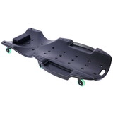 Plastic Creeper 48 inch - Blow Molded Ergonomic HDPE Body with Padded Headrest & Dual Tool Trays - 440 lbs Capacity BLACK