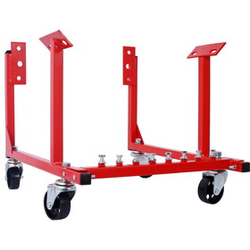 Engine Cradle with Wheels Chevy Small Block and Big Block,Powder Coat 3in Heavy Duty Steel Construction Wheels 1000 LBS Capacity Storage Hardware Included Easy assembly W465P146335