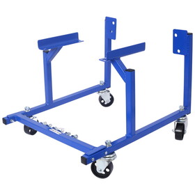 Engine Cradle with Wheels Powder Coat 3in Heavy Duty Steel Construction Wheels 1000 LBS Capacity Storage Hardware Included Easy assembly(Small Block Ford) W465P146339