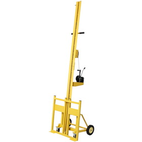 Drywall panel lift for walls, Load capacity 150LBS Heavy Duty Drywall Lifter, Use for drywall, OSB, plywood, insulation, cement board. Yellow Color W465P151531