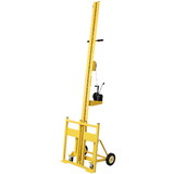 Drywall panel lift for walls, Load capacity 150LBS Heavy Duty Drywall Lifter, Use for drywall, OSB, plywood, insulation, cement board. Yellow Color W465P151531