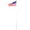 Flag Poles for Outside House, 16FT Sectional Flag Pole Kit, Extra Thick Heavy Duty Aluminum Flagpole, Outdoor Inground Flag Poles with Topper Balls for Yard, Residential or Commercial W465P153949