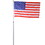 Flag Poles for Outside House, 16FT Sectional Flag Pole Kit, Extra Thick Heavy Duty Aluminum Flagpole, Outdoor Inground Flag Poles with Topper Balls for Yard, Residential or Commercial W465P153949