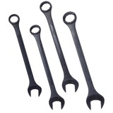 SAE Jumbo Combination Wrench Set Extra Large, 4 Piece,storage bag included,Black Oxide