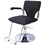 Stainless steel frame,Fashion style Hair Salon Chair Styling Heavy Duty Hydraulic Pump Barber Chair Beauty Shampoo Barbering Chair for Hair Stylist Women Man,with Barber Cape (Black) W465P156739