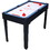 5-in-1 Multi-Game Table - Billiards, Push Hockey, Foosball, Ping Pong, and Basketball black/blue W465P164154