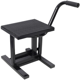 Motorcycle Dirt Bike Stands and Lifts Jack Stand Steel Lift 11 7/8"-16" Adjustable Height 330 LBS Load Capacity Heavy Duty Steel Black W465P192085