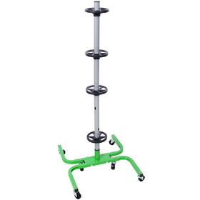 Storage Stand with Wheels 275 LBS Total Capacity Uses Six 2in Swivel Caster Wheels green color W465P225984