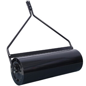 Durable Iron Garden Lawn Roller with Large 26Gal 220 lb load capacity, 40" width, ATV tow-behind, for Lawn and Garden Tractors Black color W465P234492