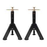 RV Adjustable Telescoping Stabilizer Jack Stand, Supports Stabilizer Jacks,16 to 30 inches Adjustabe Height,6,000 Pound Capacity,Black Color, 2PACK W465P263004