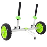 Sit on Top Kayak Cart, Heavy-Duty Plug-in Kayak Cart Dolly with 10 inch PU Wheels,Width Adjustable