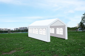 10'x20' Heavy Duty Carport Gazebo, Canopy Garage, Car Shelter with windows W465S00001