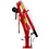 Hydraulic Pickup Truck Crane with Hand Winch, Pickup Truck Bed Hoist Jib Crane- 2000-lb. Capacity Red W465S00041