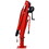 Hydraulic Pickup Truck Crane with Hand Winch, Pickup Truck Bed Hoist Jib Crane- 2000-lb. Capacity Red W465S00041